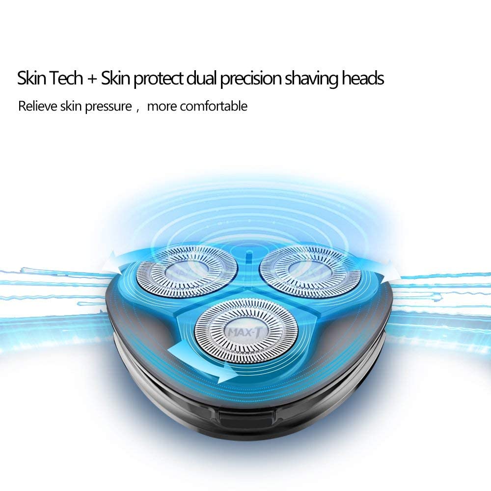MAX-T replacement shaver head waterproof design for simple cleaning.