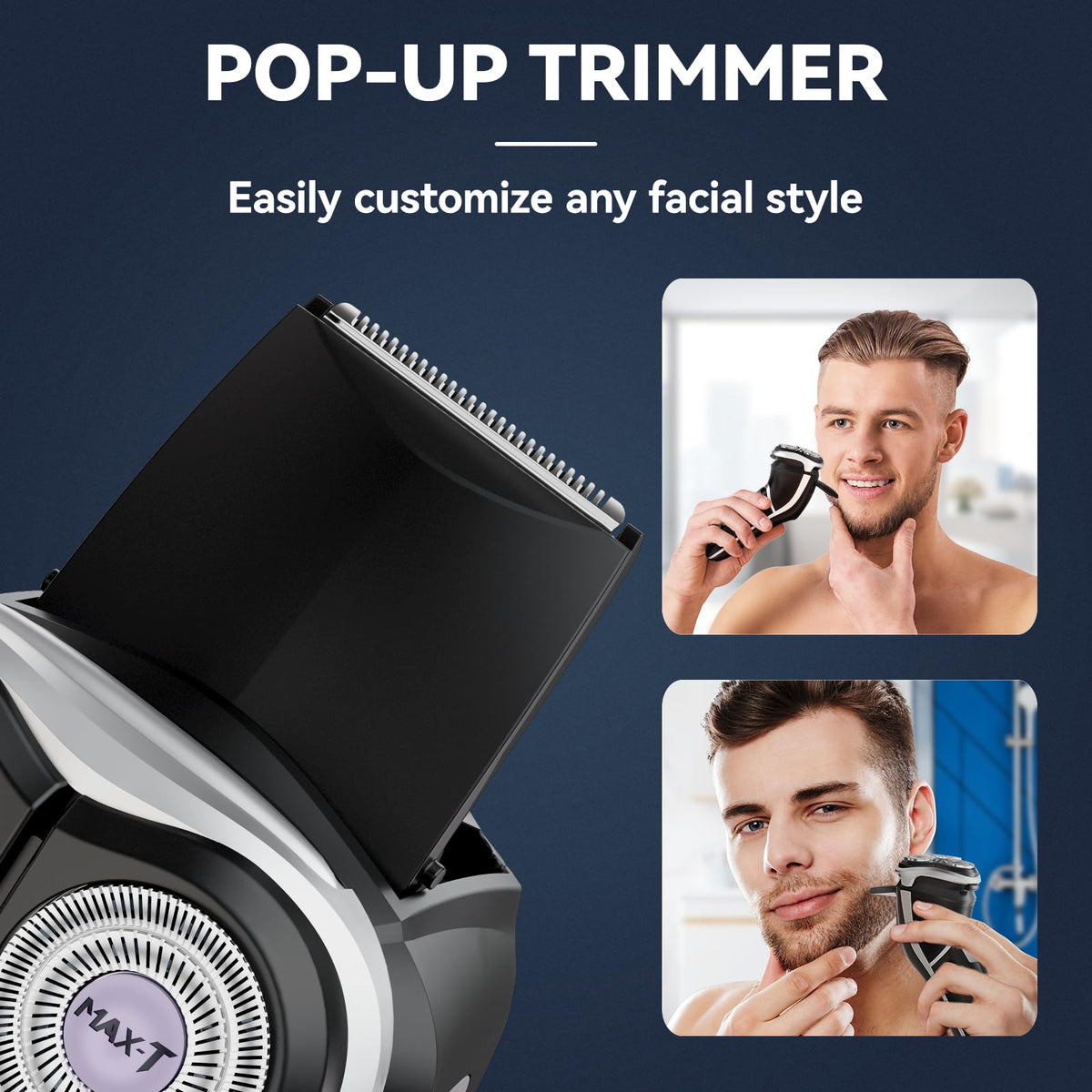 MAX-T travel case included for convenient on-the-go grooming
