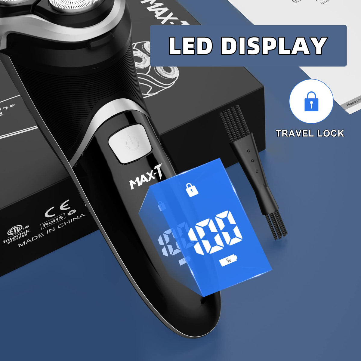 MAX-T 60-minute USB charge for long cordless use