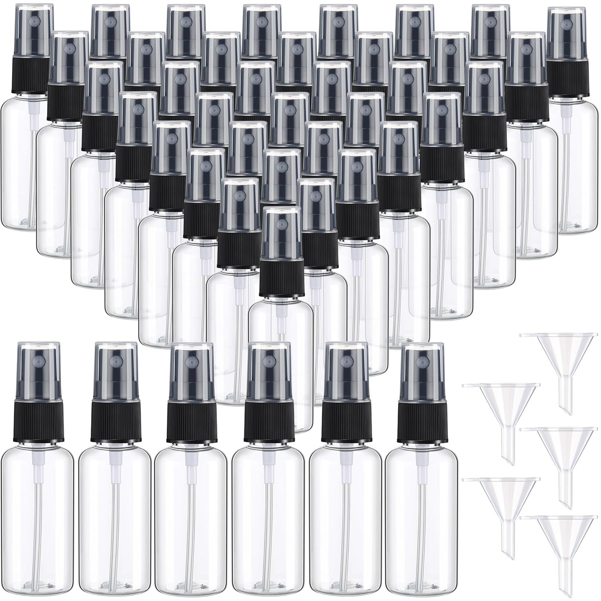 Maxcheck mini spray bottle 1 oz in black, travel-ready and refillable for fragrances.