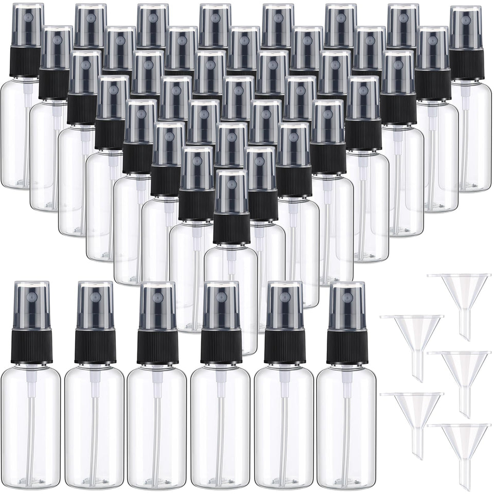 Maxcheck mini spray bottle 1 oz in black, travel-ready and refillable for fragrances.