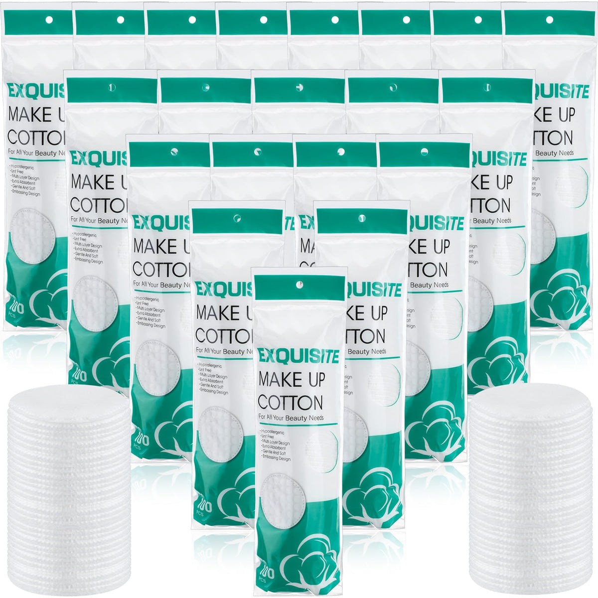 Maxcheck cotton rounds bulk pack for easy face cleansing and toning routines