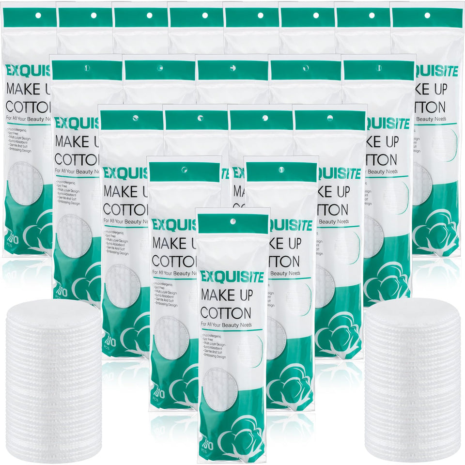 Maxcheck cotton rounds bulk pack for easy face cleansing and toning routines