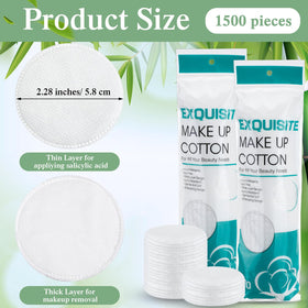 Maxcheck double-sided exfoliating rounds ideal for gentle cleansing and makeup removal.