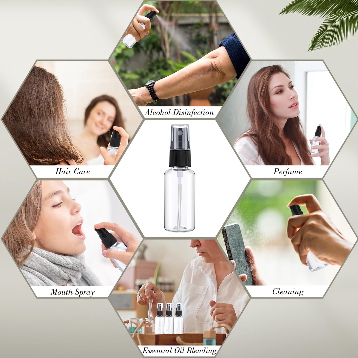 Maxcheck versatile 1 oz bottle for perfumes, toners, and cosmetics.