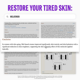 MAXCLINIC Time Return Melatonin Cream texture swirls evoke rich silky hydration