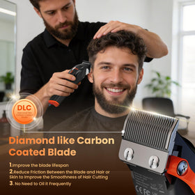 MAXGROOM cordless clipper in use for on-the-go grooming