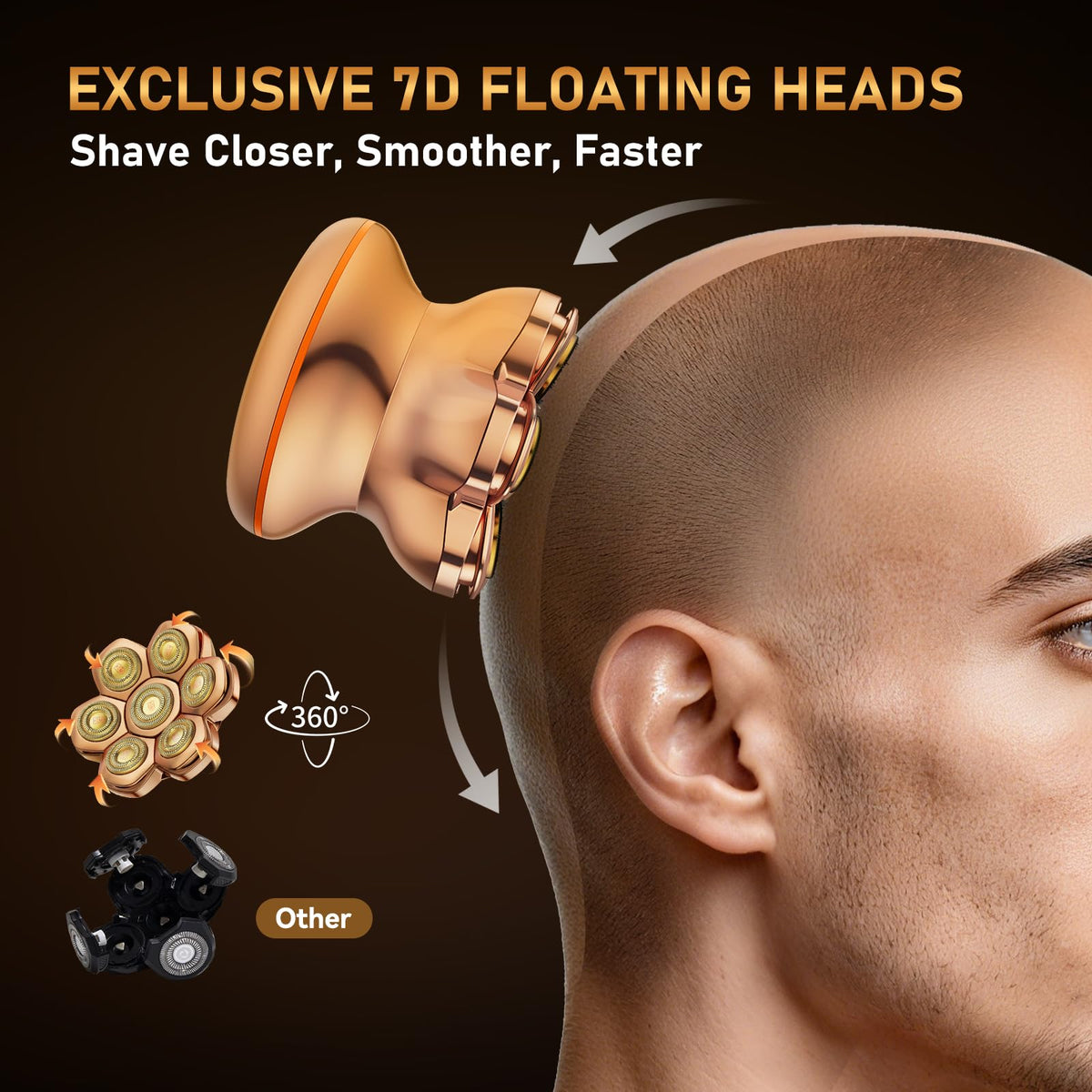 MAXGROOM magnetic blade system detachable for easy cleaning after a wet shave