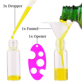 MaxMau 3 droppers included for precise oil transfer.