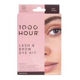 MaxRelief Brow Color Kit in Dark Brown packaging ready for at-home use.