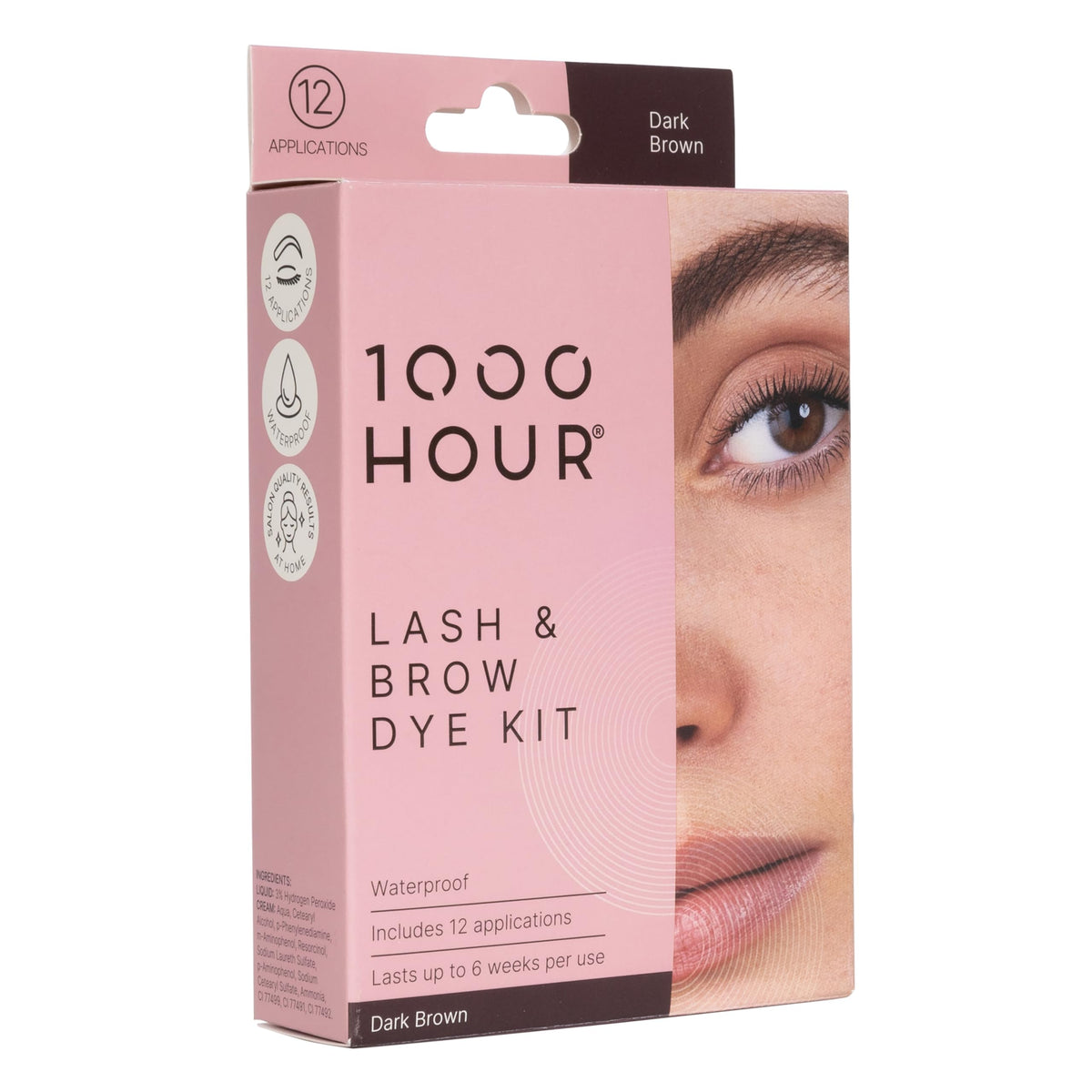 Close-up of MaxRelief brow mascara wand for precise color application.