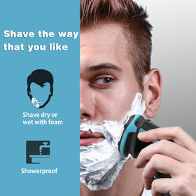 MAX-T cordless shaver delivers up to 120 minutes runtime after quick charge.