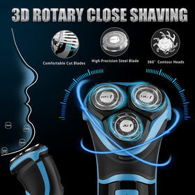 MAX-T pop-up trimmer for precise beard detailing and edge cleanups.