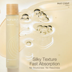 MAY COOP Raw Sauce Moisture Toner maple sap drop emphasizing hydration and elasticity