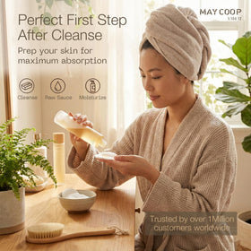 MAY COOP Raw Sauce Moisture Toner routine step ready for skincare