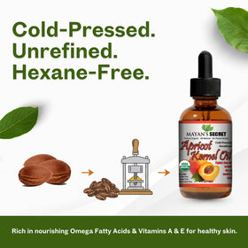 Mayan’s Secret apricot oil on skin delivers lightweight hydration without greasiness