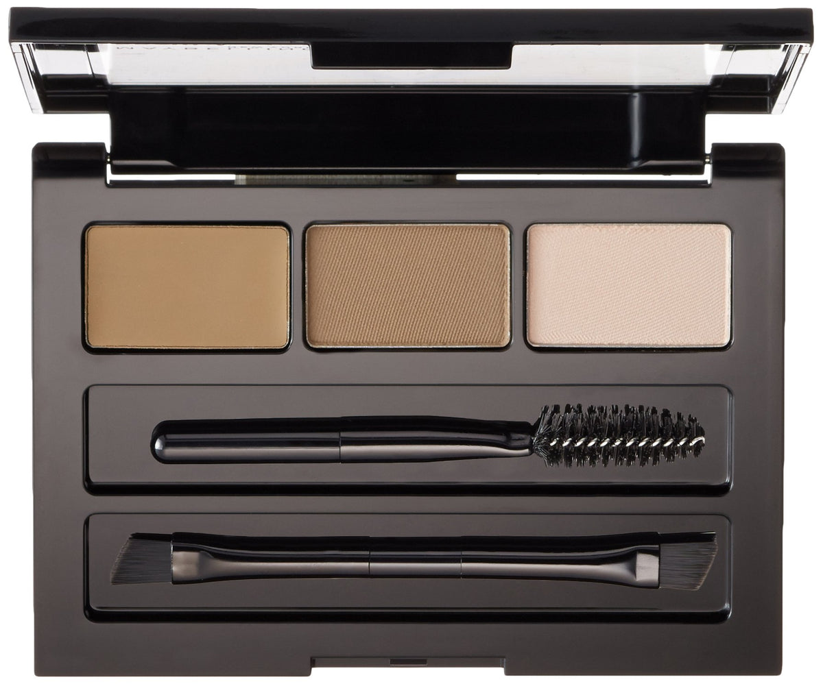 Maybelline Brow Drama Pro eyebrow palette Blonde used to apply wax for defined arches