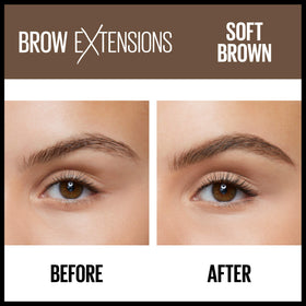 Maybelline Brow Extensions Fiber Pomade Crayon natural matte finish for any look