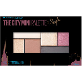 Maybelline City Mini Eyeshadow Palette Shayla compact case for on-the-go touch-ups with matte and shimmer options