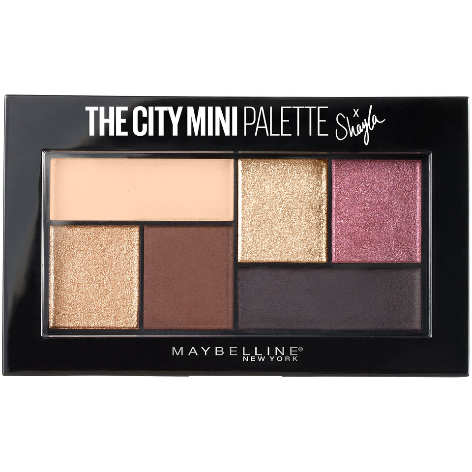 Maybelline City Mini Eyeshadow Palette Shayla swatch shows rich pigment and shimmer