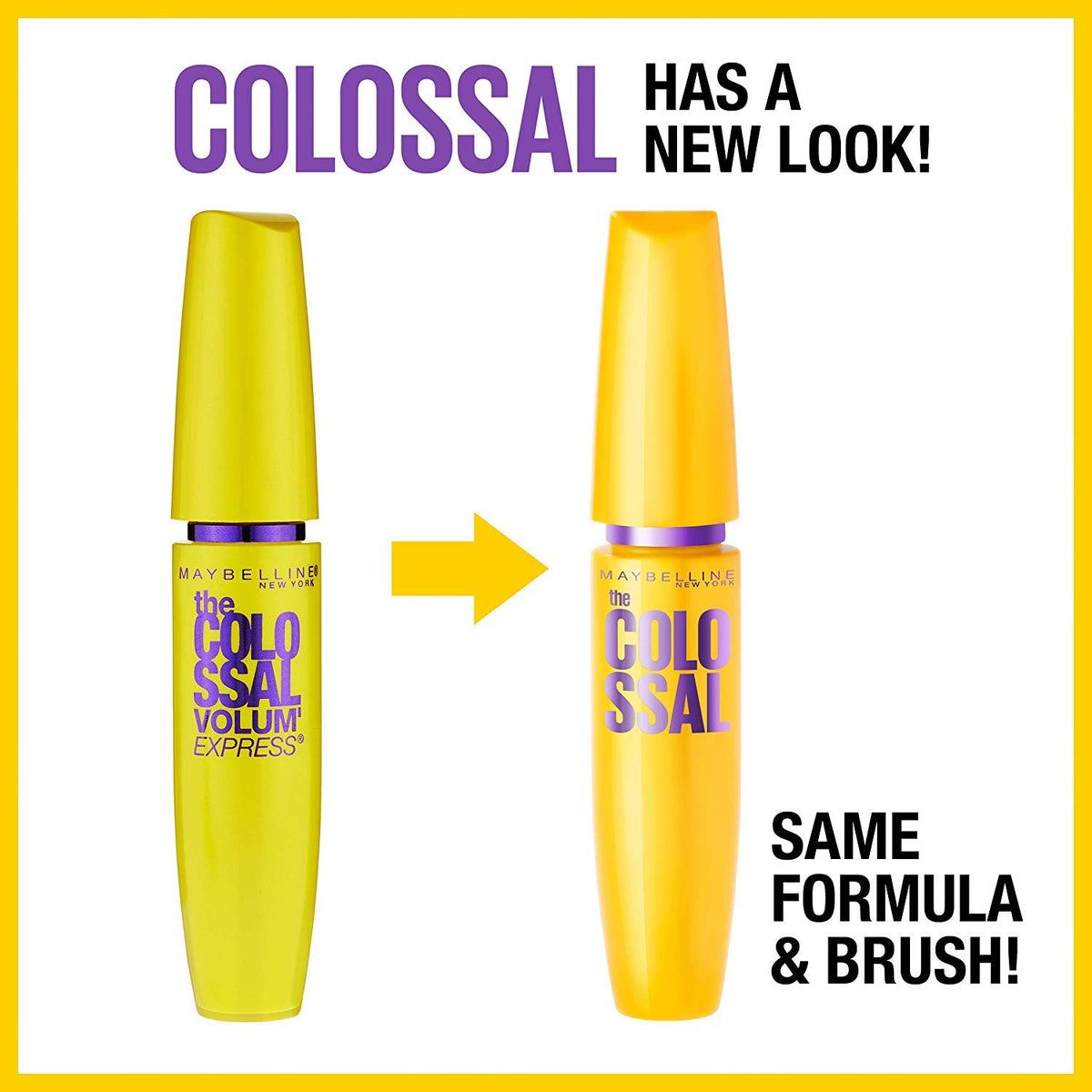 Maybelline Colossal Mascara Glam Black tube with dramatic finish