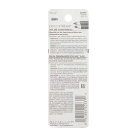 Maybelline Expert Eyes Brow and Eye Pencil Blonde dual-use design.
