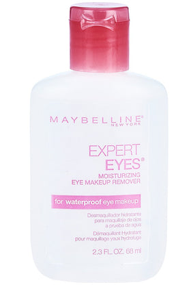 Maybelline Expert Eyes makeup remover packaging with clear labeling