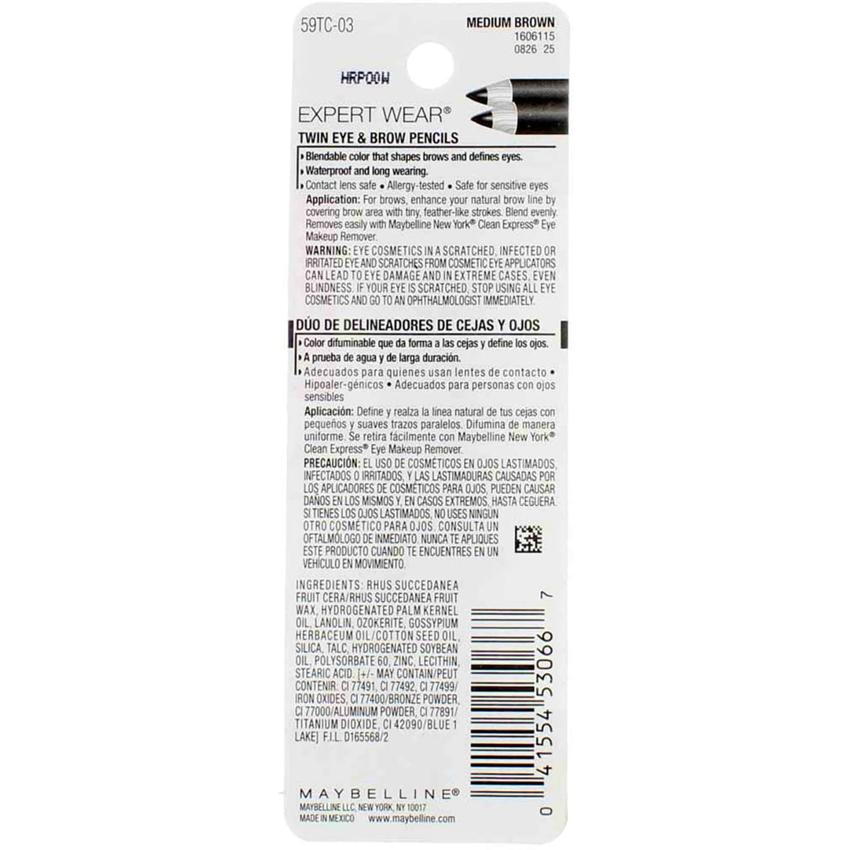 Gentle long-wear Maybelline Expert Eyes for sensitive eyes during daily use