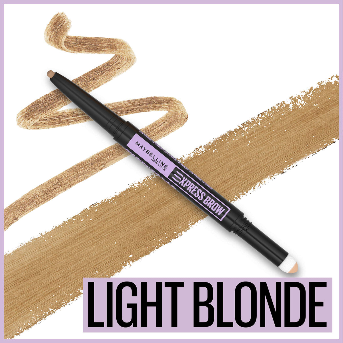 Maybelline Express Brow powder-packed sponge fills and blends for fullness.
