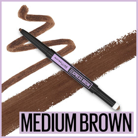 Maybelline Express Brow powder-packed sponge fills and smooths brows quickly