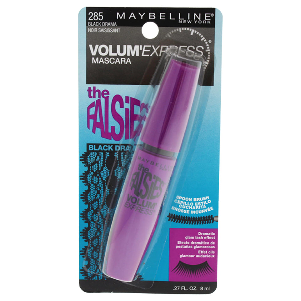 Maybelline The Falsies spoon brush loads lashes with dramatic volume.
