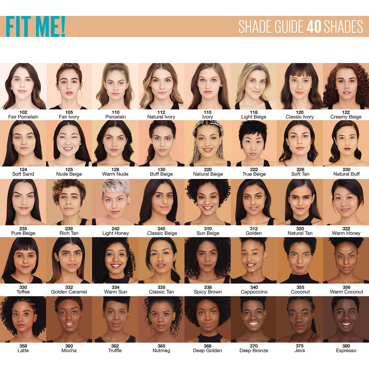 Oil-control matte finish on skin achieved by Maybelline Fit Me foundation.