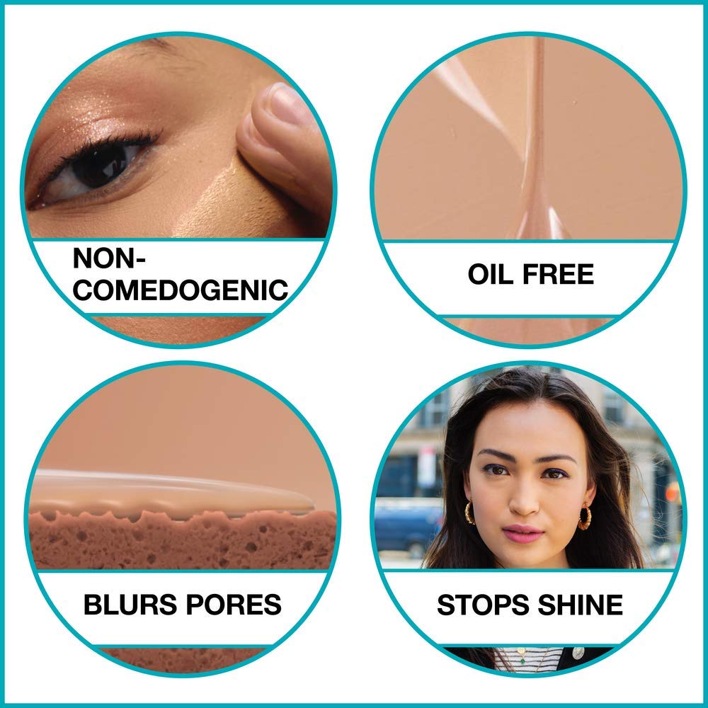 Hands applying Maybelline Fit Me for a smooth, even complexion.