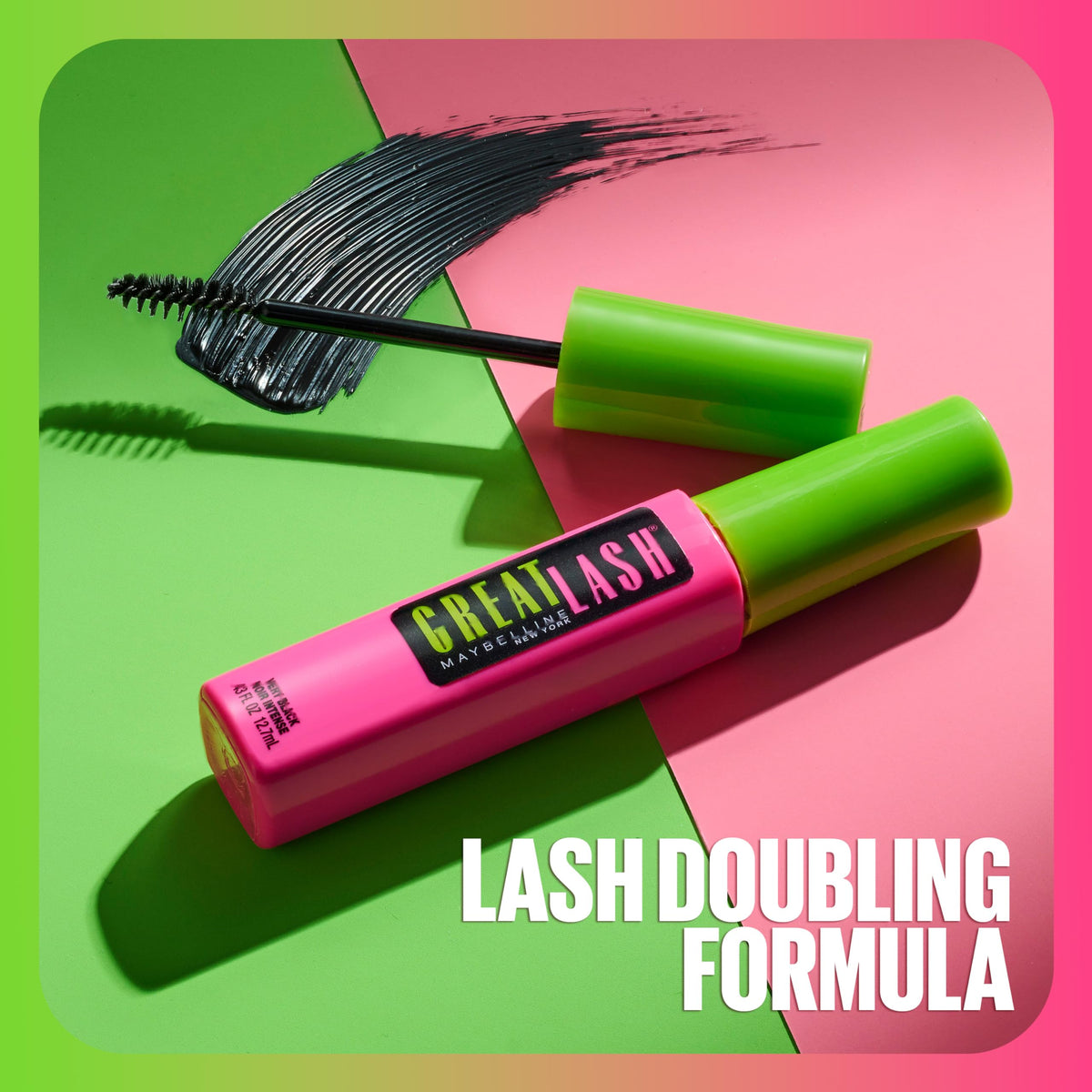 Maybelline Great Lash Mascara Very Black shade enhances dramatic eye look