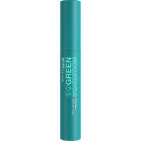 Maybelline Green Edition Mega Mousse mascara brush wand for lightweight, buildable volume.