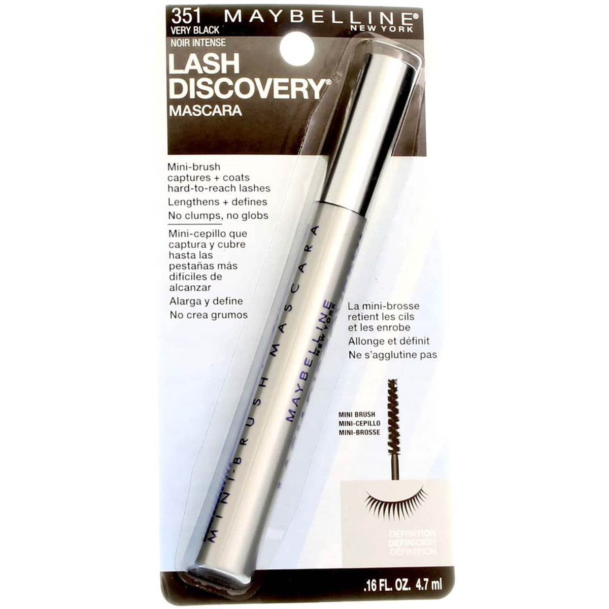 Maybelline Lash Discovery mascara precision applicator for controlled application