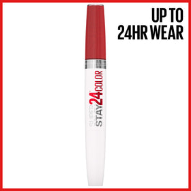 Maybelline Super Stay 24 Brooklyn Sunset packaging highlights portable design.