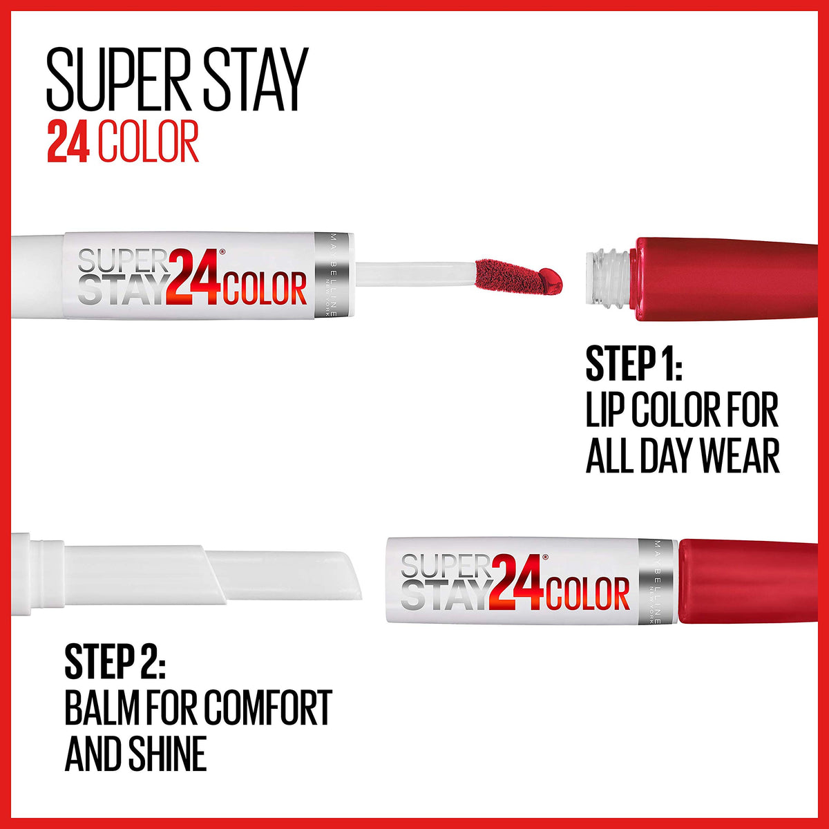 Maybelline Super Stay 24 Brooklyn Sunset Microflex technology preserves color freshness.