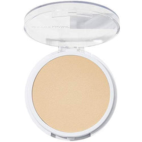 Maybelline Super Stay powder on cheek with soft lighting for matte look.