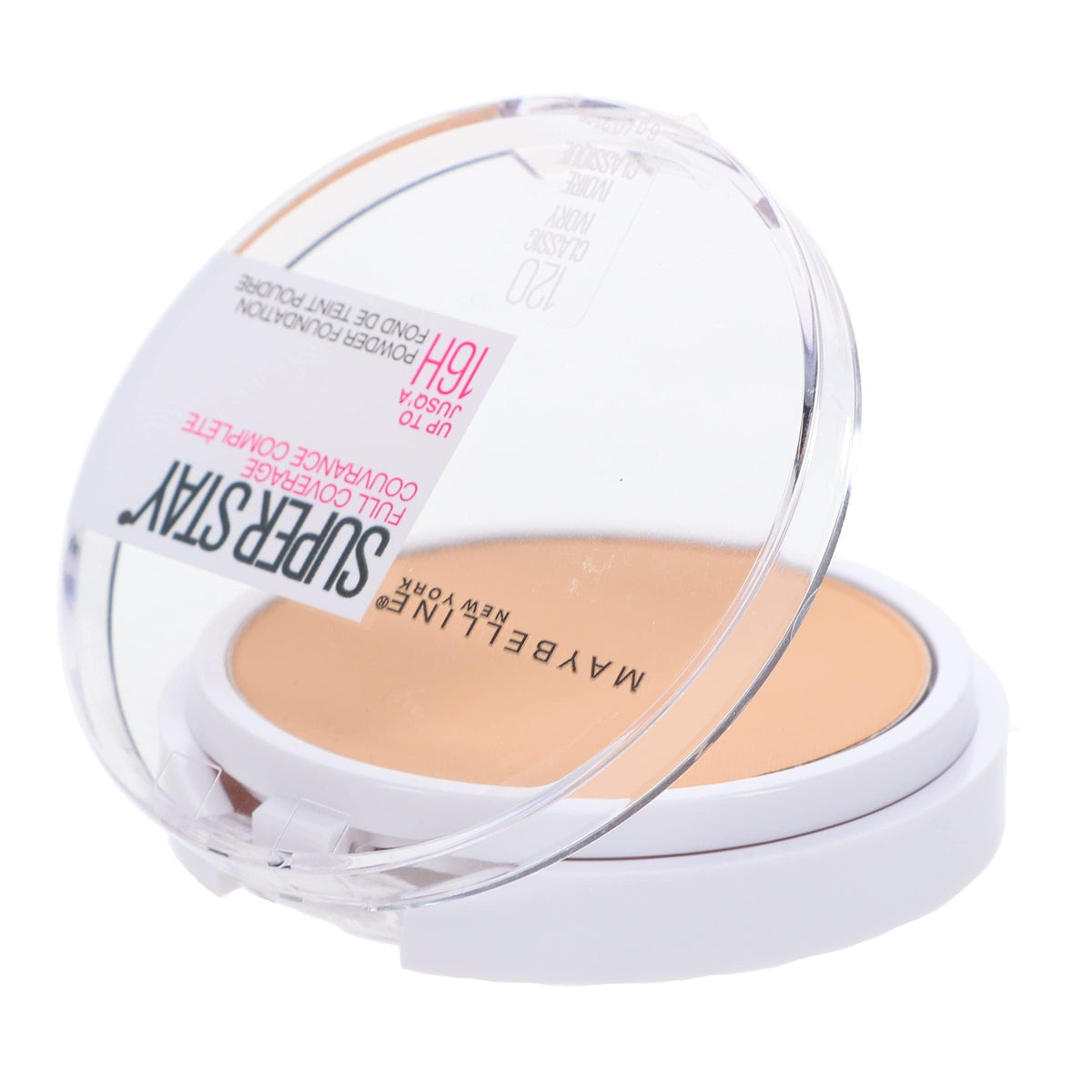 Texture close-up of Maybelline Super Stay powder foundation
