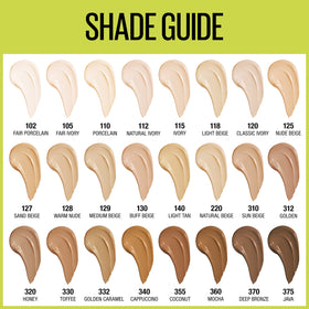 Maybelline Super Stay transfer-resistant foundation on skin for daily wear