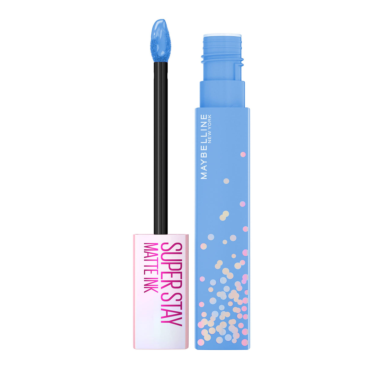 Maybelline SuperStay Matte Ink Birthday Edition wand for precise one-swipe application.