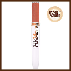 Maybelline SuperStay 24 Coffee Edition lipstick tube in rich color.