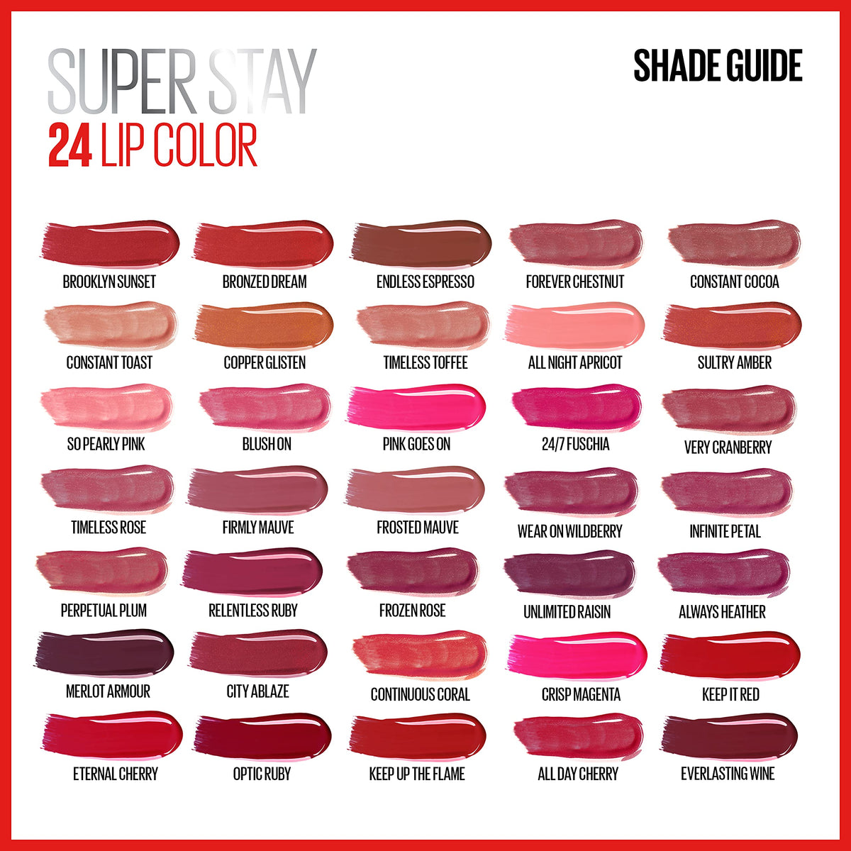 Maybelline SuperStay 24 pair with liner and gloss for versatile looks.
