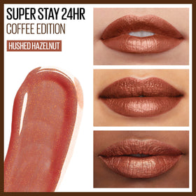 Maybelline SuperStay 24 balm included for moisture lock.