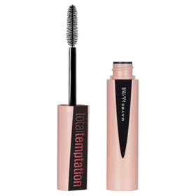 Maybelline Total Temptation mascara bottle in Blackest Black offers rich color.
