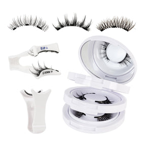 Mayhug magnetic eyelashes kit box with mirror for easy on-the-go styling.