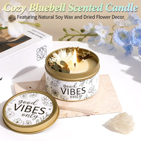 Mayicivo bluebell bath bomb enhances a relaxing at-home bath.