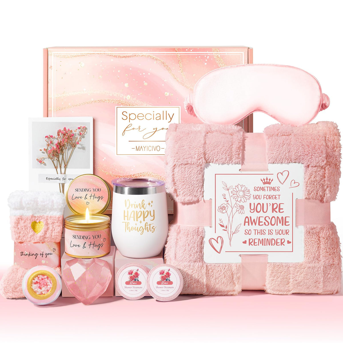 MAYICIVO luxury flannel blanket for warm, comforting self-care moments
