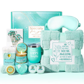 MAYICIVO spa gift basket blanket for warm, relaxing self-care moments